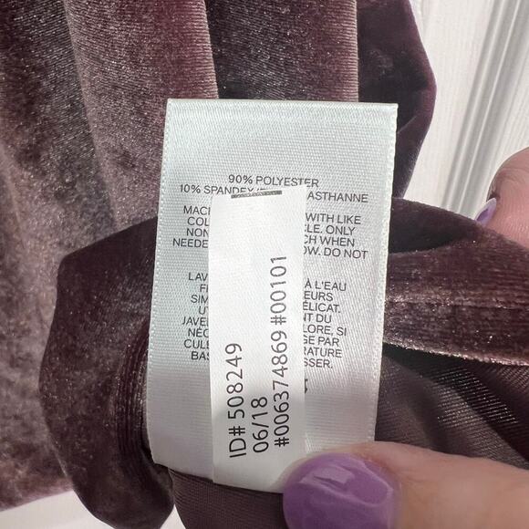 Express Velvet Lace-Up Deep V Neck Racerback Cami Maroon Womens Medium NWT - Picture 5 of 8